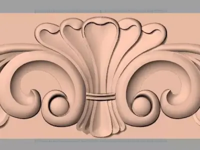 Artcam 3D relief STL models for CNC woodworking E108 3D model