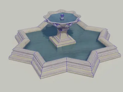 Fountain Morocco 3D model