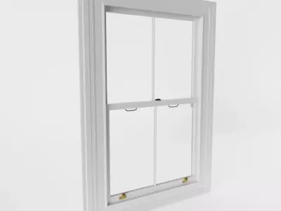 Box Sash Window 3D model