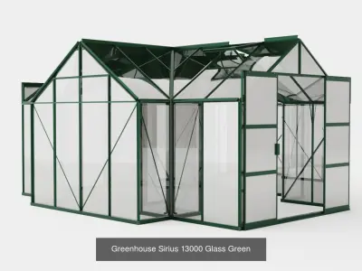 Collection of Greenhouse Sirius - 3 Models 3D Model Pack