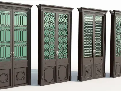 Doors interior 06 3D model