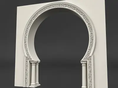 classic patterned door 05 3D model