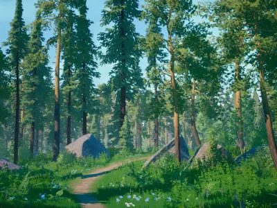 Stylized Environment - Forest Package 2 3D model