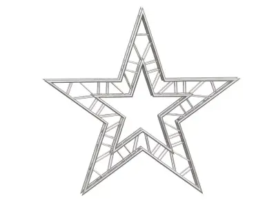 Star Truss Modular Stage Structure 3D model