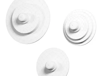 Rakumba Typography Cilon Wall Lamps 3D model