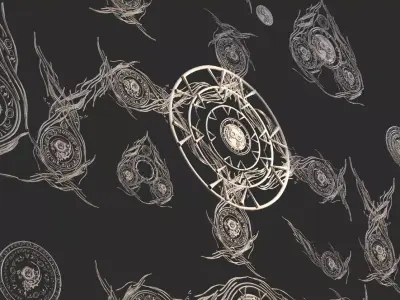 Merlin wizard pattern collection  3D model