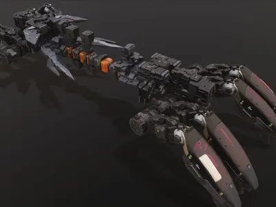 scifi-model535 sci - fi robot 3D model