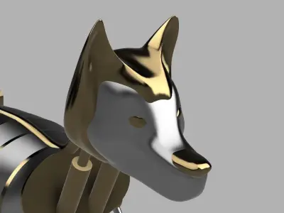 Mecha Wolf 3D print model