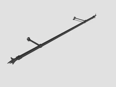 Curtain Rod 3D model