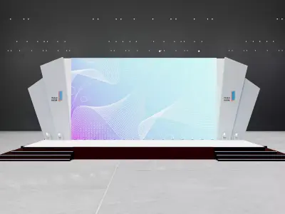 stage modern design  3D model