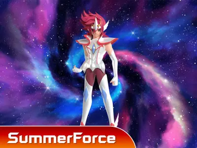 Pegasus Kouga - Saint Seiya Omega Low-poly 3D model