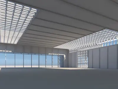 3D Warehouse Building 3D model