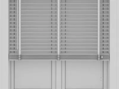 Wood Blinds Venetian version 2 - length 120cm 3D model