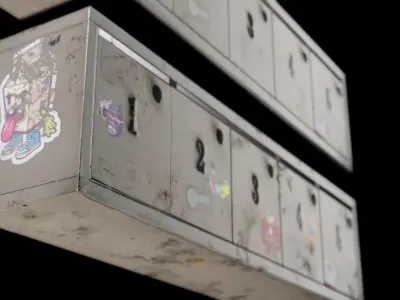  Mail Box  Low-poly 3D model