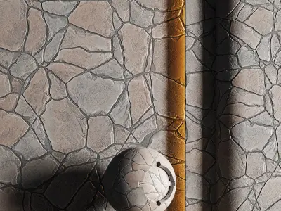 No11 Slate Floor Stone - PBR - 4K - PNG - Seamless Low-poly 3D model