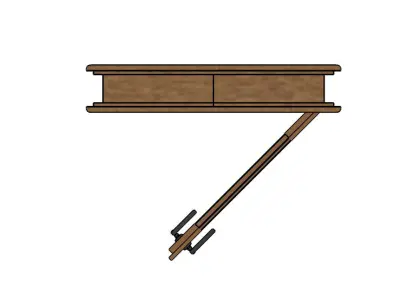 wooden door 3D model