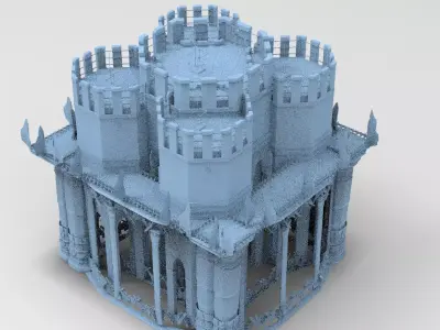 Persian Fort Ruin 4 3D model