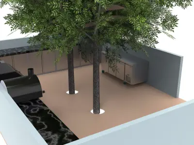 OUT DOOR KITCHEN 87  -BBQ 3D model