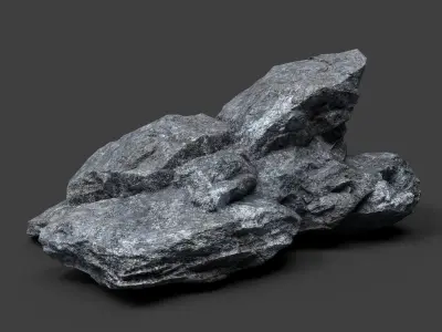 Rock 5-8 Low-poly 3D model