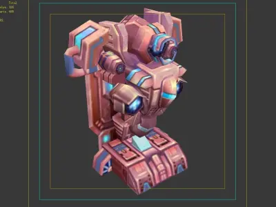 Wall Fortress - Electric Shock 04 3D model