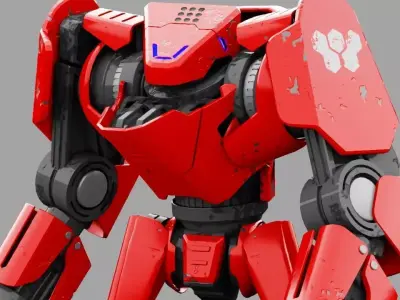 Battle Droid TERA Rigged character 3D model