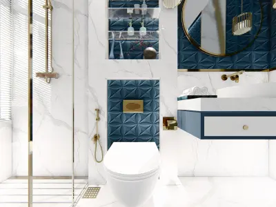  INTERIOR DESIGN OF A BATHROOM 3D model