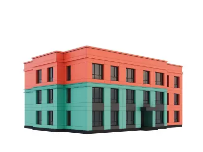 Residential Building 006 3D model