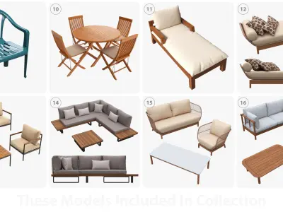 Outdoor furniture 3D model