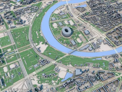 Moscow City Russia 3D model