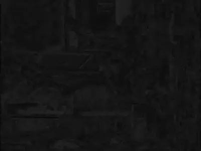 Destroyed Industrial Building 3D Model Concrete Shell Low-poly 3D model