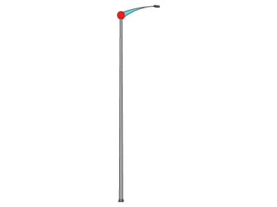 Lamp Post - Light Pole - Light Post - Street Light 14 3D model
