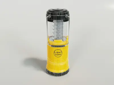 Camping Lantern Low-poly 3D model