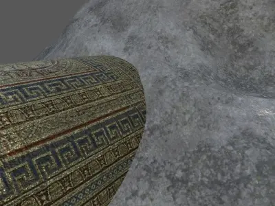mountain and tunnel 3d model Low-poly 3D model