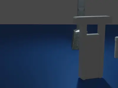 Low Poly Street Light Free low-poly 3D model