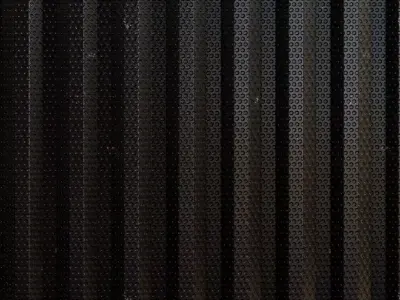 Perforated Corrugated Metal Grill PBR Seamless Texture