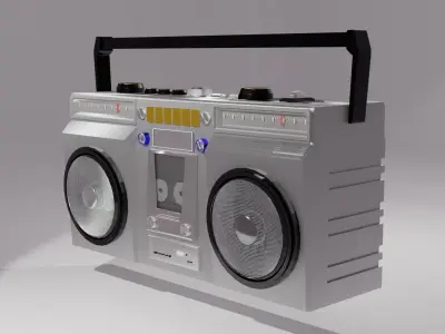 Vintage Radio 3D model