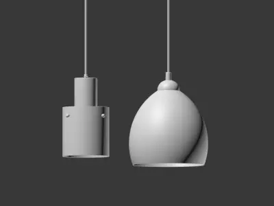 Pendant Light Collection 3D model