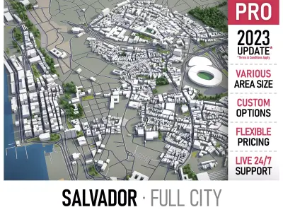 Salvador  Low-poly 3D model