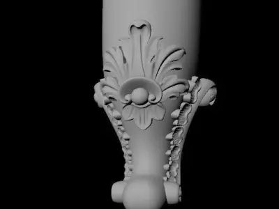 leg High quality 3d models for processing on a cnc machine  3D model 17