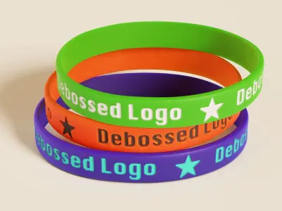 Silicone Wristband Low-poly 3D model