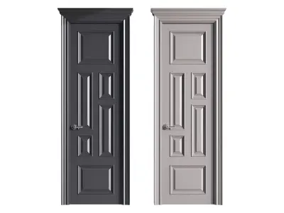 Modern entrance door 59 3D model