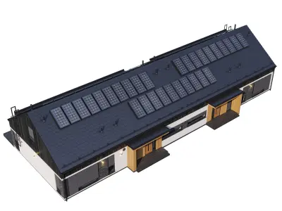 Duplex with floor plans 3D model