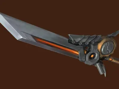 SciFi Mosquito Blade Low-poly 3D model