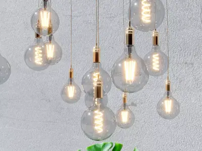 models of decorative light bulbs 3D model