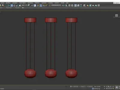 JOSS chandelier  Low-poly 3D model