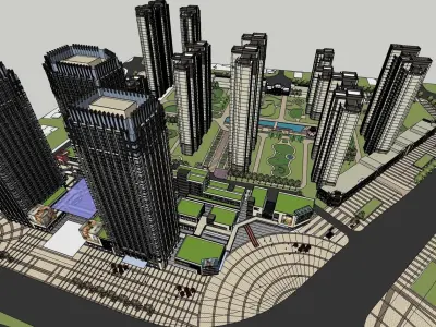 Modern Shopping Mall 3D Model 3D model purchase