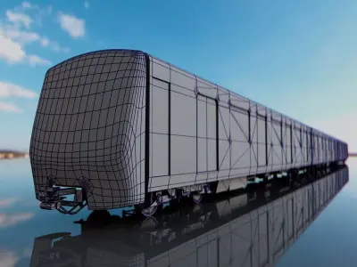 HCMC Metro Line 1 Saigon Metro Train Exterior PBR Low Poly Low-poly 3D model