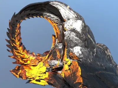 Ankylosaurus mineral cave Entrance 3D model