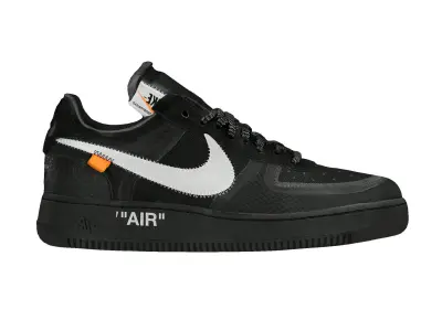 Off-White x Nike Air Force 1 one Low Black White 2 Black 3D model
