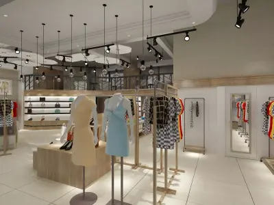 Clothing Store 06 3D model